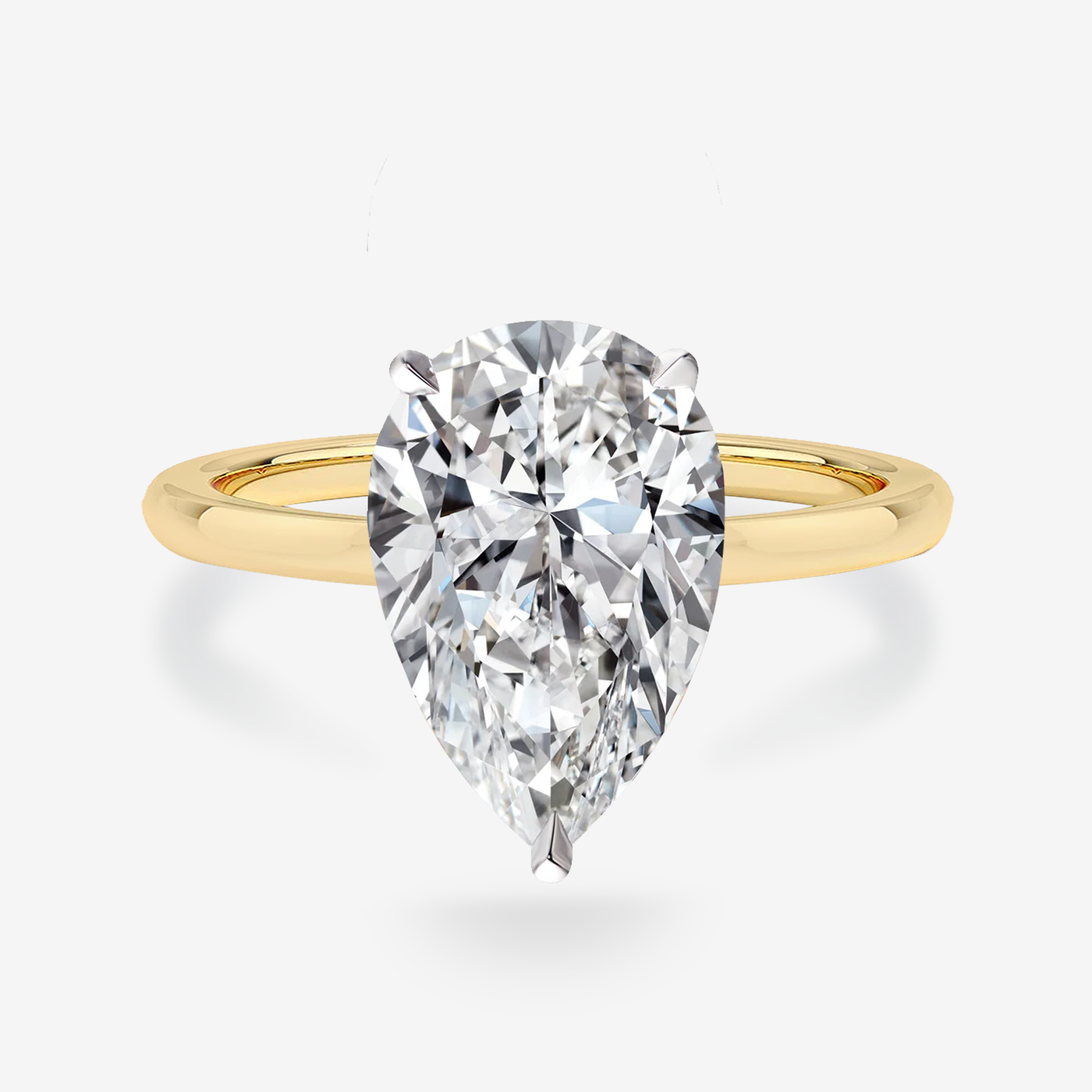 Preset 2.01CT Pear Diamond Engagement Ring