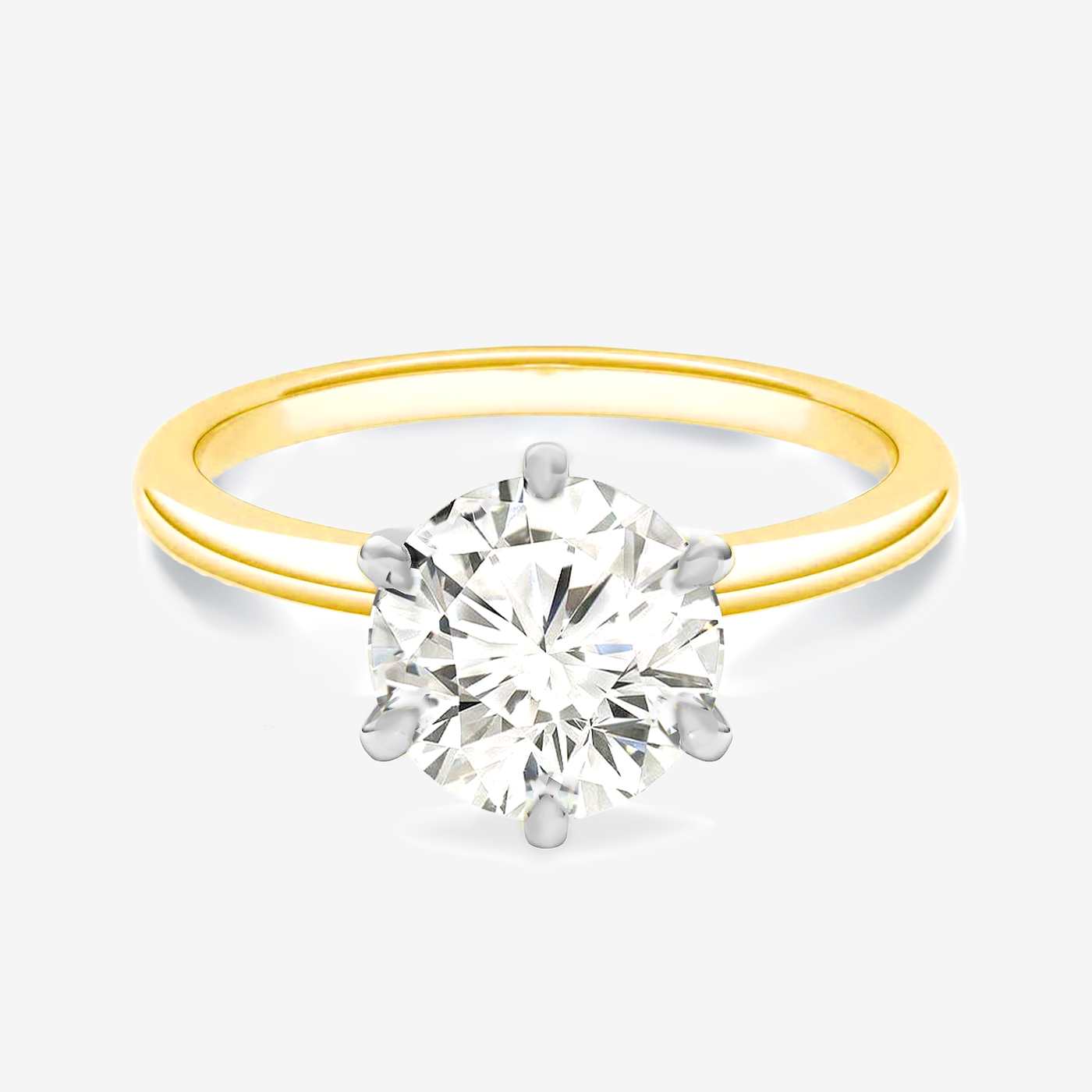 Preset 2.35CT Lab Grown Round Diamond Ensnarement Ring