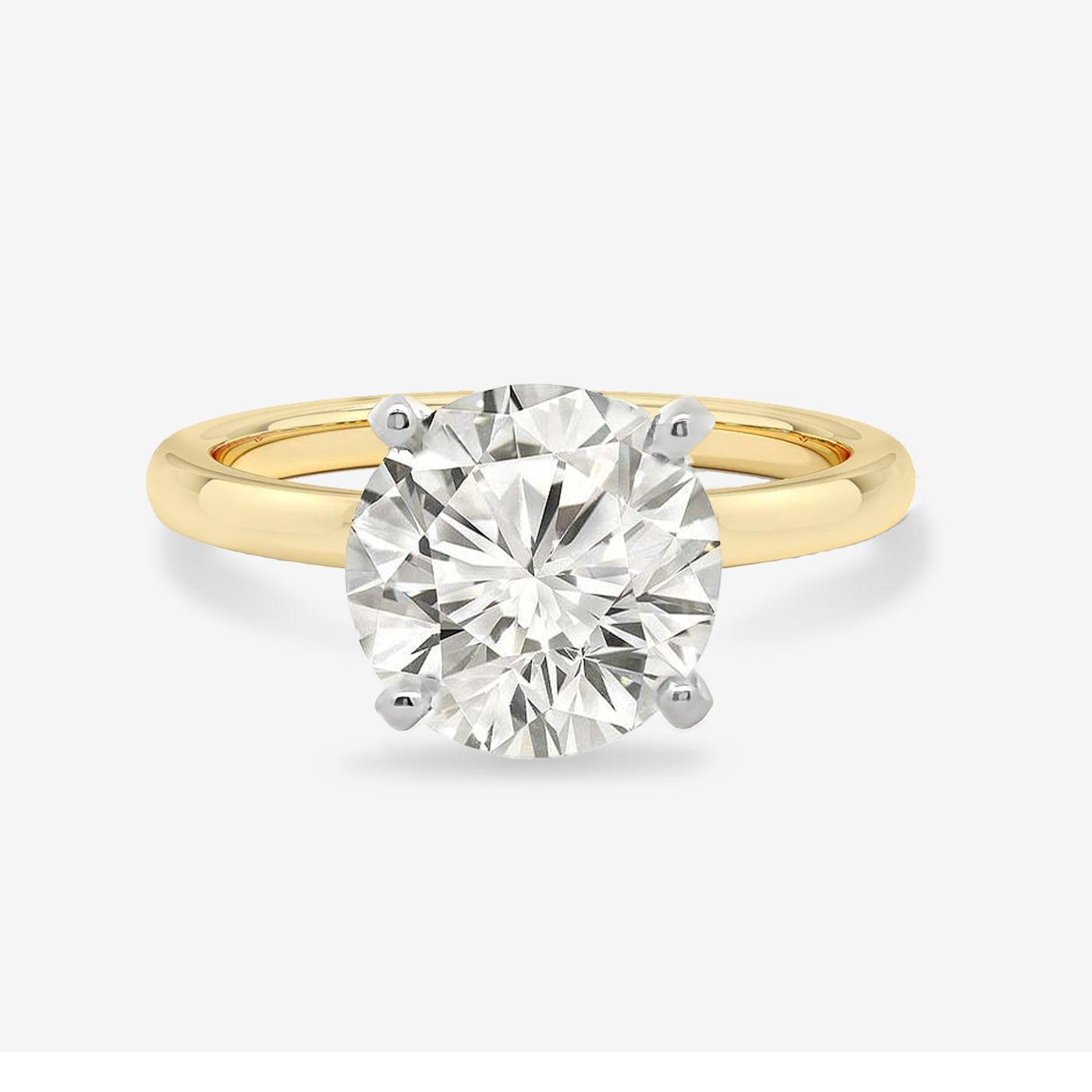 Preset 2.40CT Round Diamond Engagement Ring