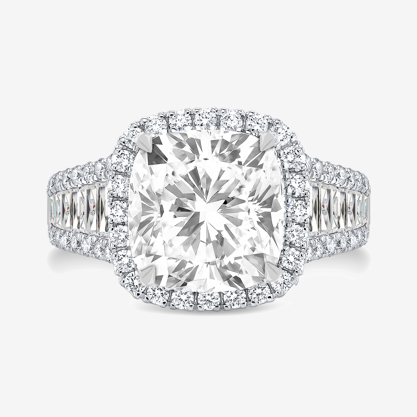 Preset 3.00CT Lab Grown Cushion Diamond Engagement Ring