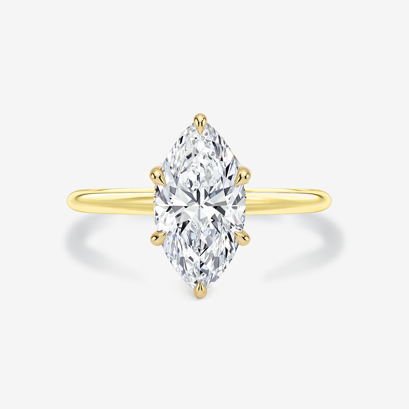 Preset 3.03CT Lab Grown Marquise Diamond Engagement Ring