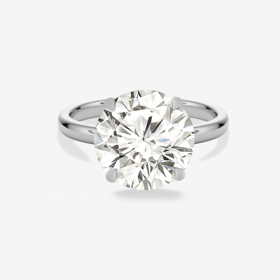 Preset 3.51CT Lab Grown Round Diamond Engagement Ring