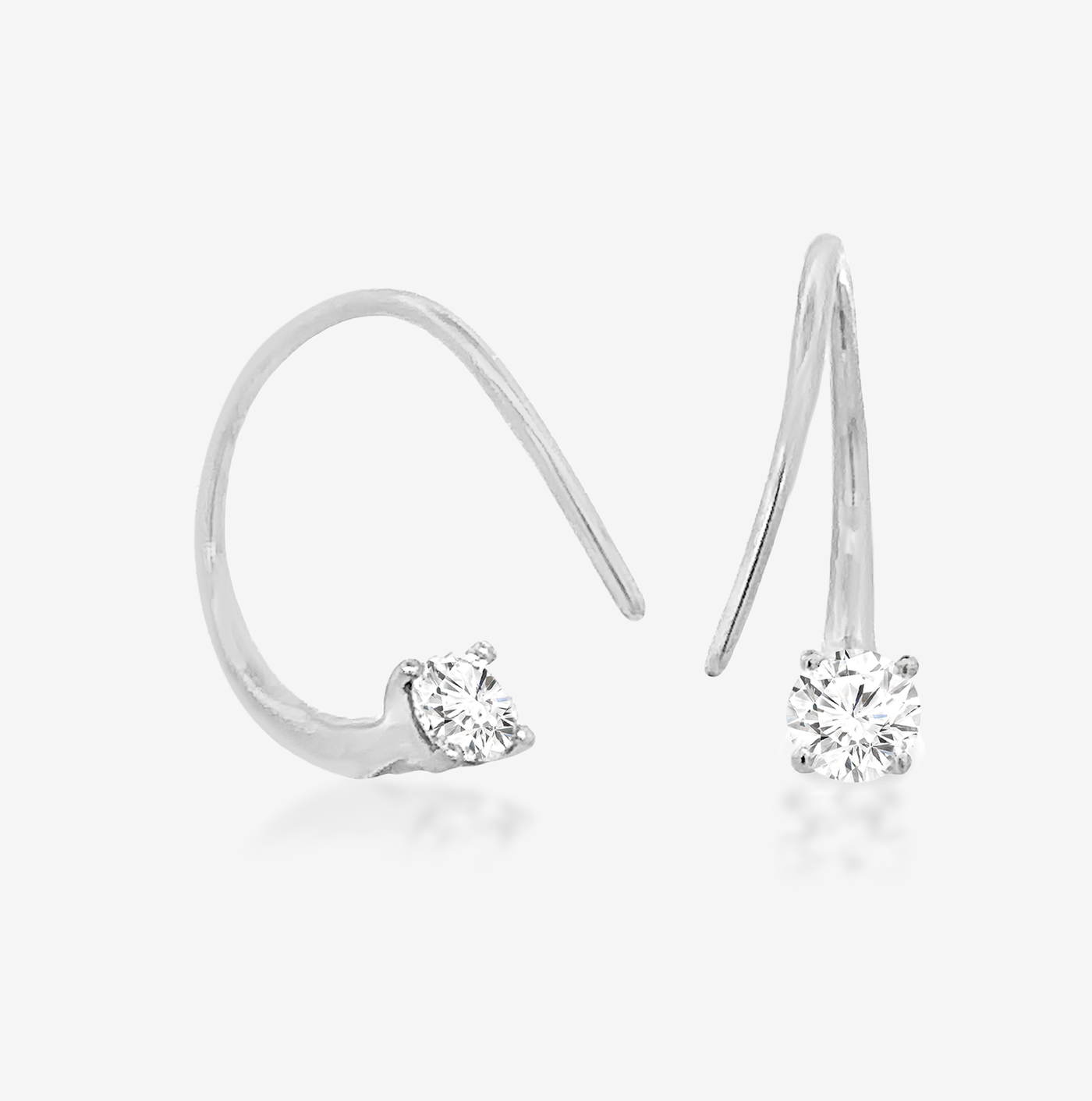 Thread Diamond Drop Earrings