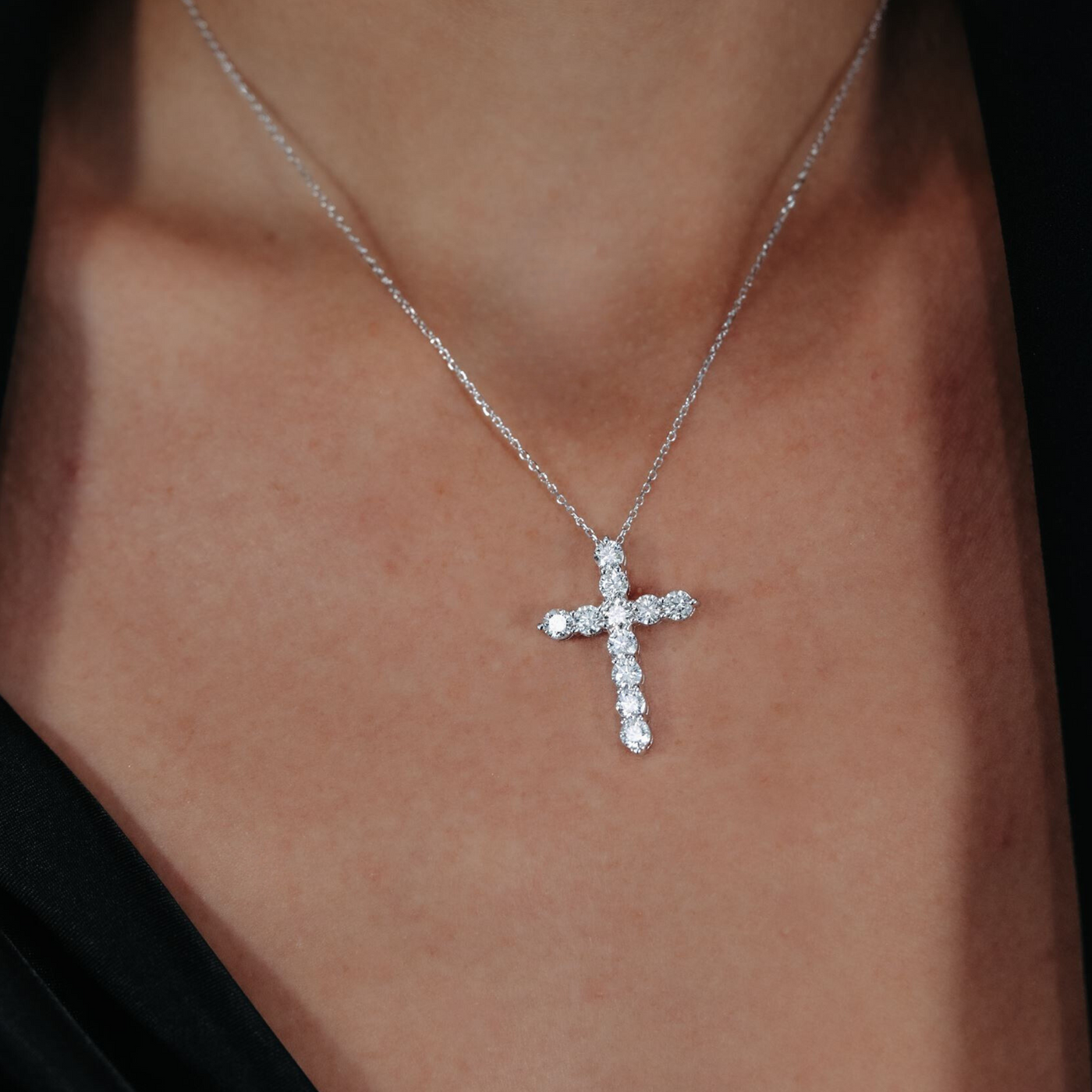 Classic 2.05ct Diamond Cross Pendant