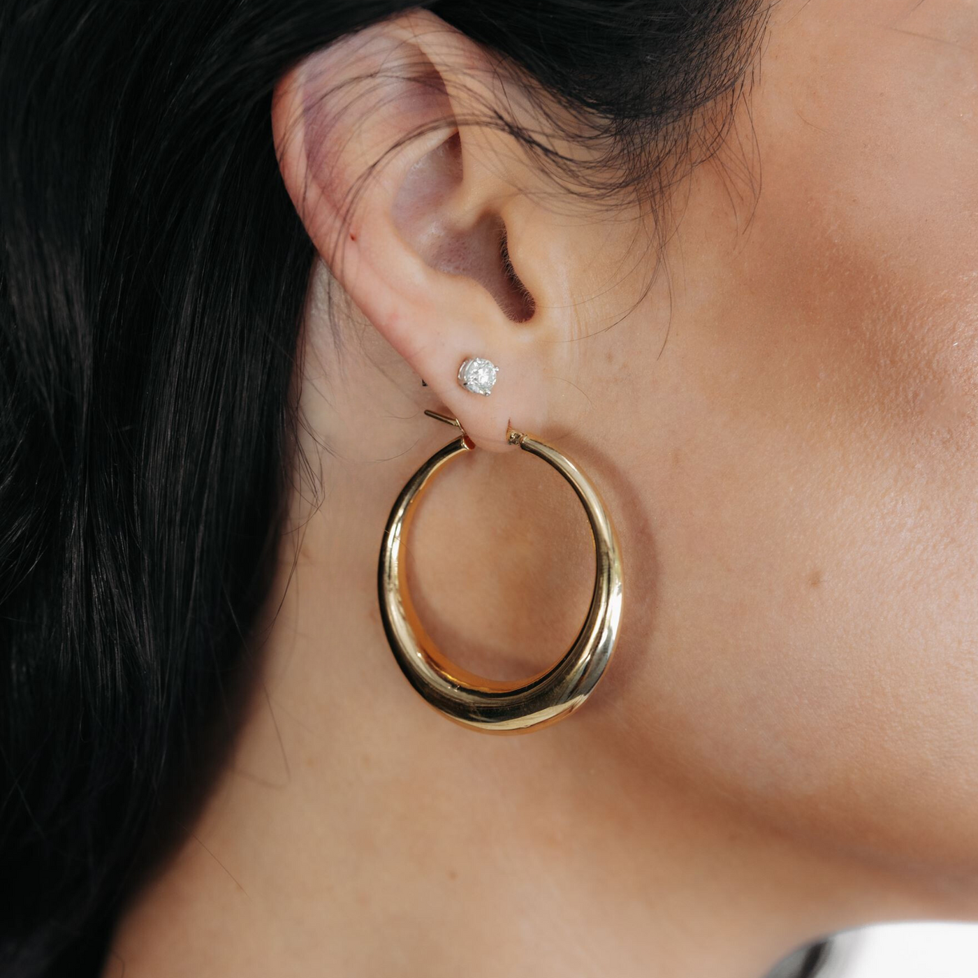 7mm Graduated Hoop Earrings