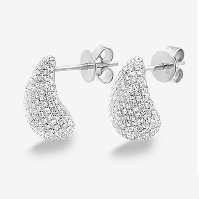 XSmall Pave Diamond Paint Drop Earrings