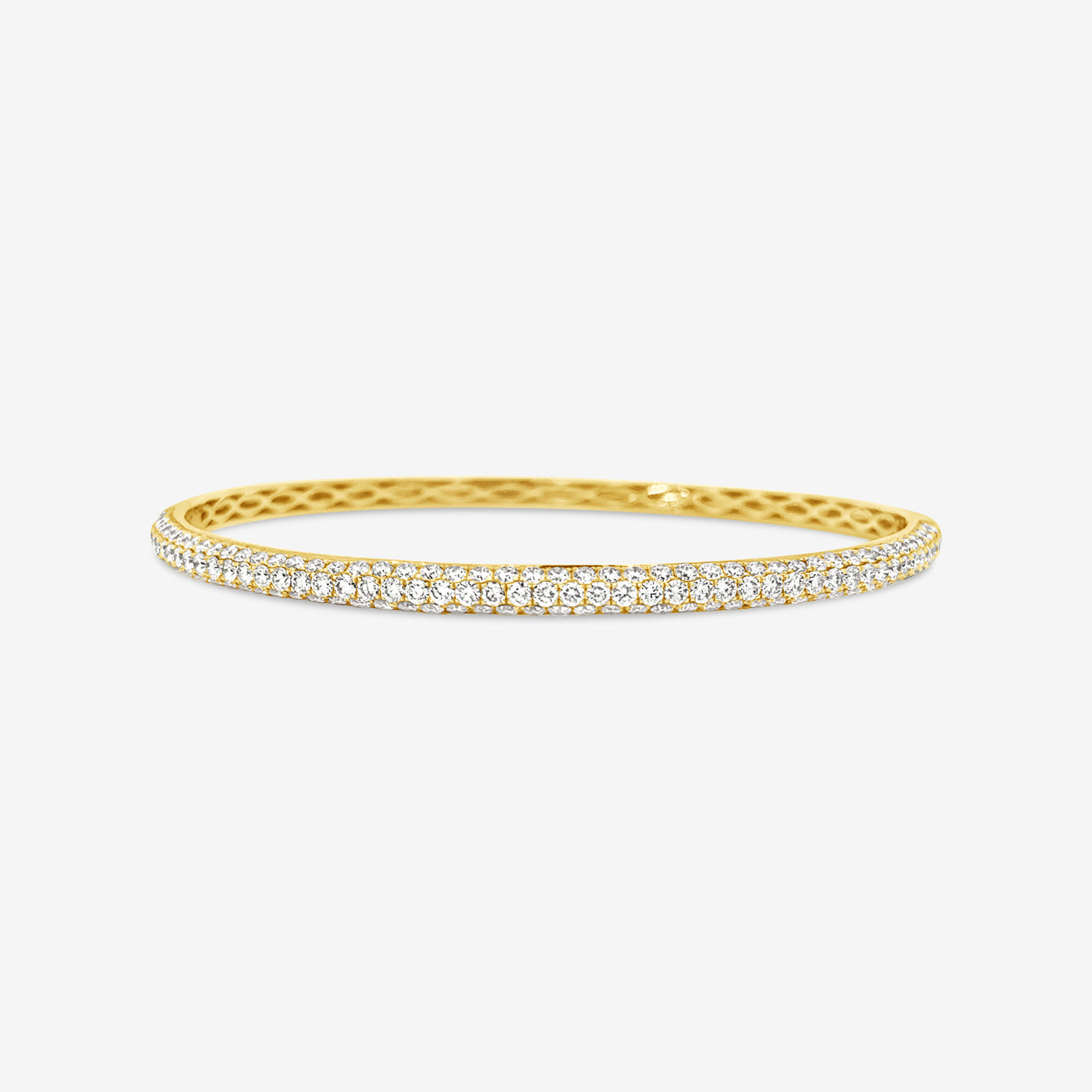 3D Diamond Bangle Bracelet